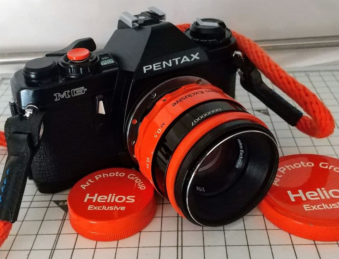 ペンタックス フイルム 一眼レフカメラ ヘリオス レンズ