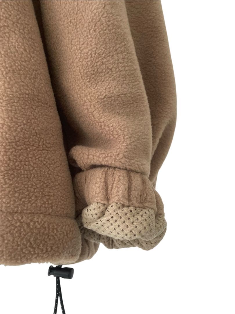 SEE SEE LIGHT FLEECE JACKET【BROWN BEIGE】