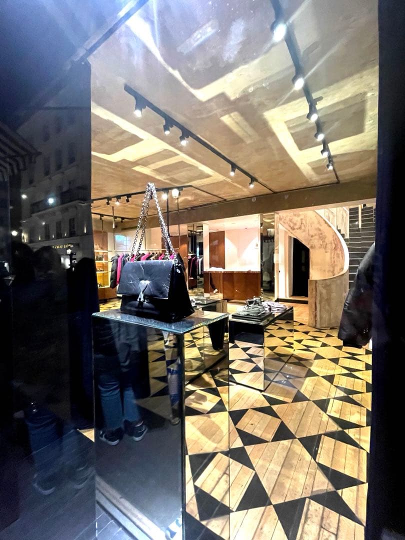 【AMI paris】パリ本店購入品　千鳥柄　ロゴデザインキャップ