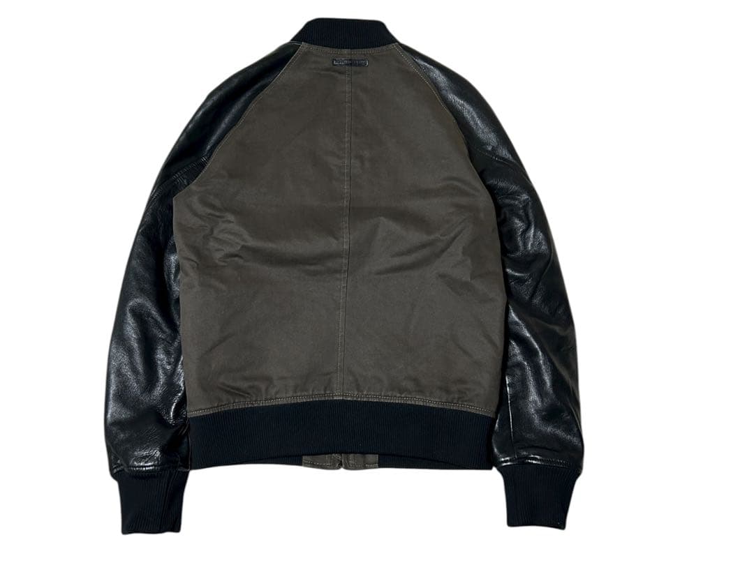 極美品　DIESEL BLACK GOLD シングルライダースジャケット　切替
