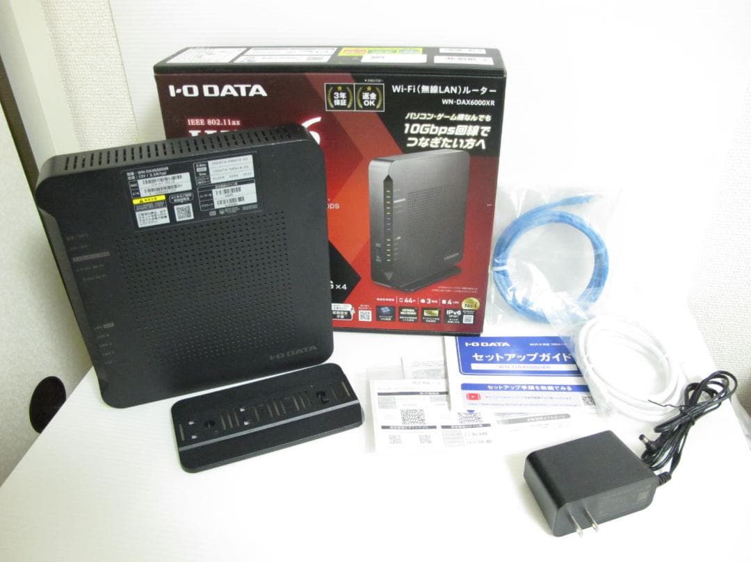 I-O DATA WN-DAX6000XR 10gb 対応 LANルーター