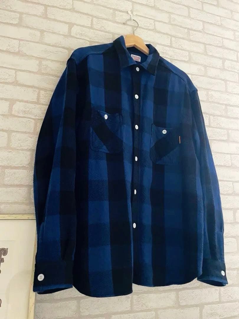 SD ブロックチェック ネルシャツ XL スタカリ