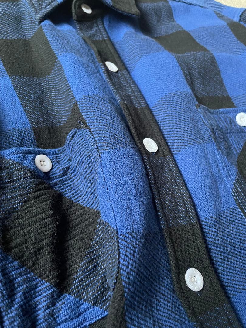 SD ブロックチェック ネルシャツ XL スタカリ