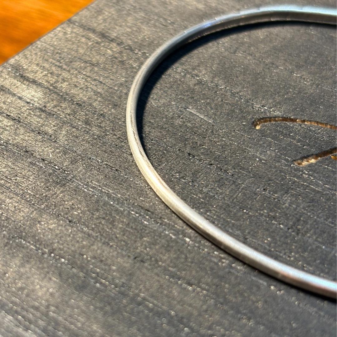 Silver Hook Bangle narrow バングル　PRY シュウト