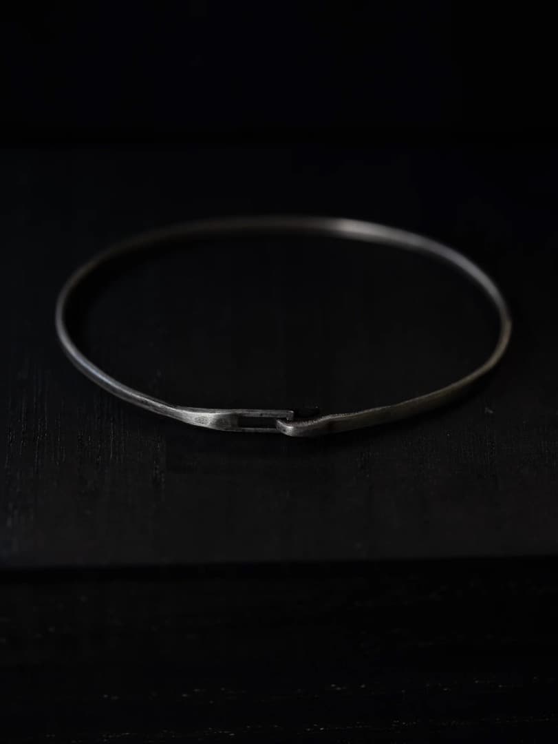 Silver Hook Bangle narrow バングル　PRY シュウト