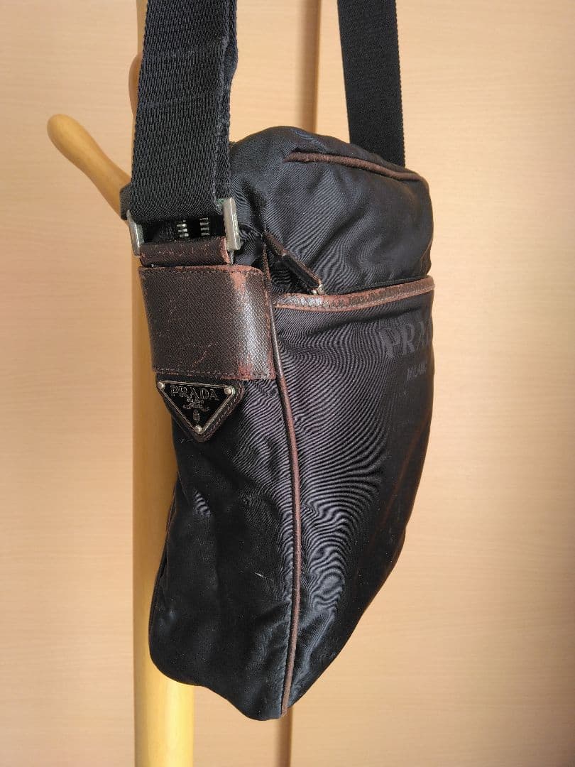 【希少色:ブラウン】PRADA プラダ ナイロン ショルダー バッグ