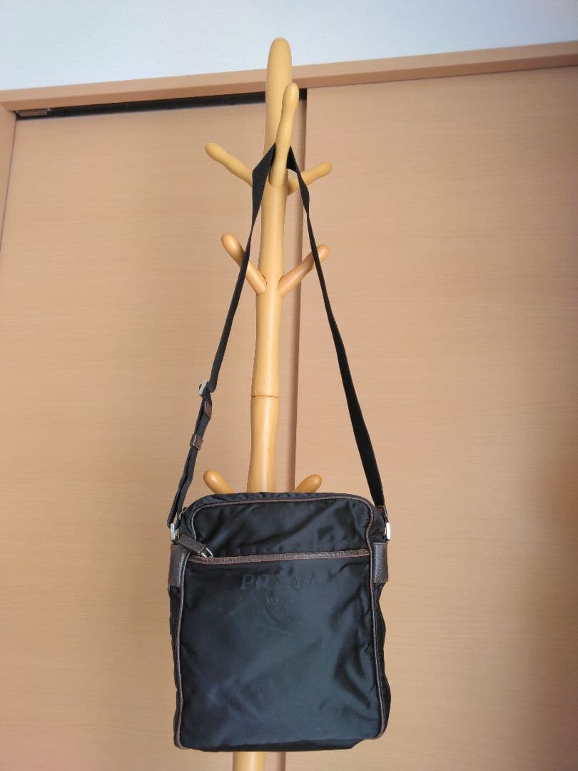 【希少色:ブラウン】PRADA プラダ ナイロン ショルダー バッグ