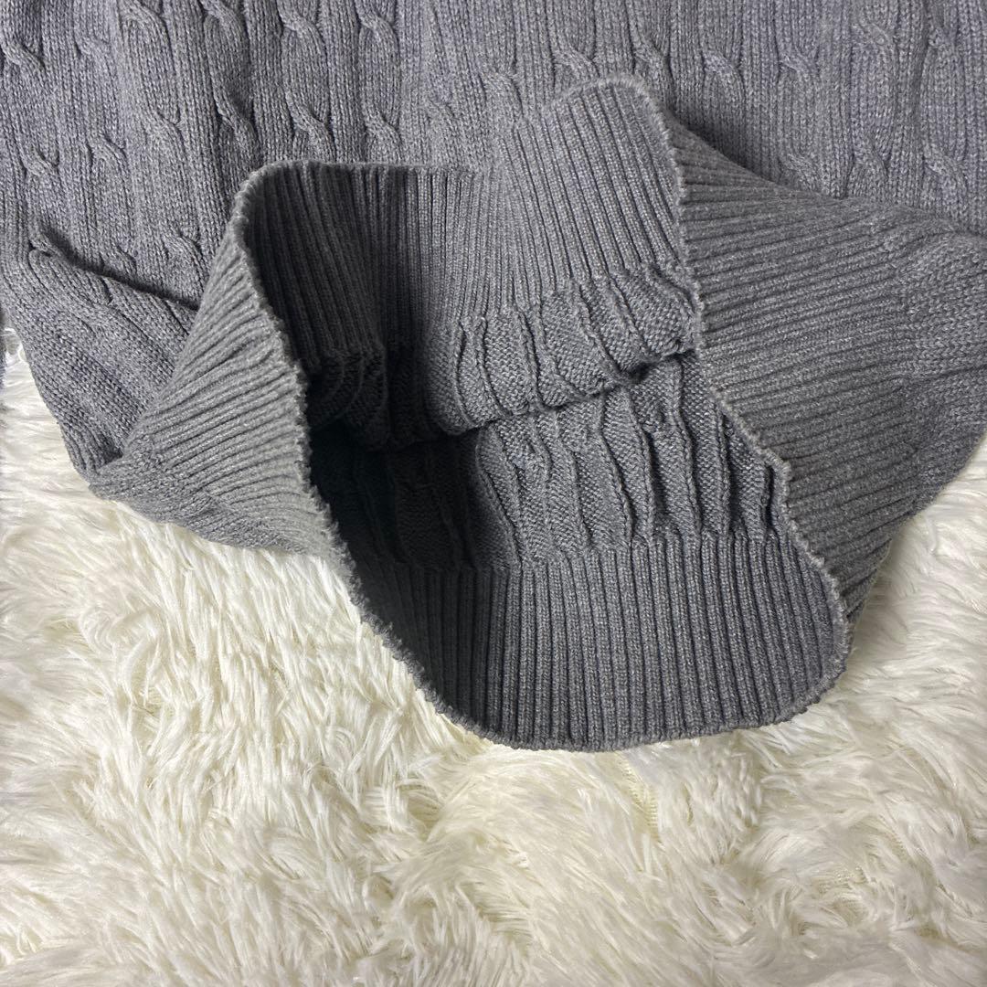 Supreme ケーブル編み ニットセーター M グレー