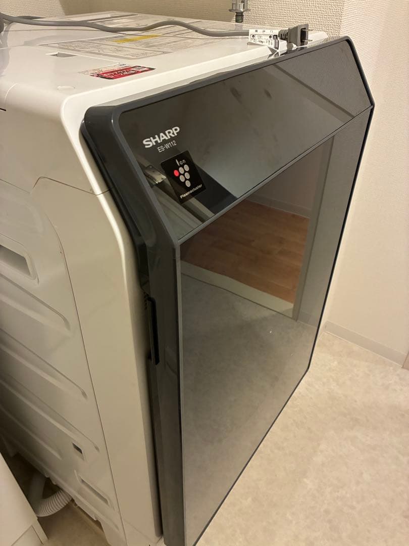 【こーすけ】SHARP ドラム式洗濯機 本体 透明ドア