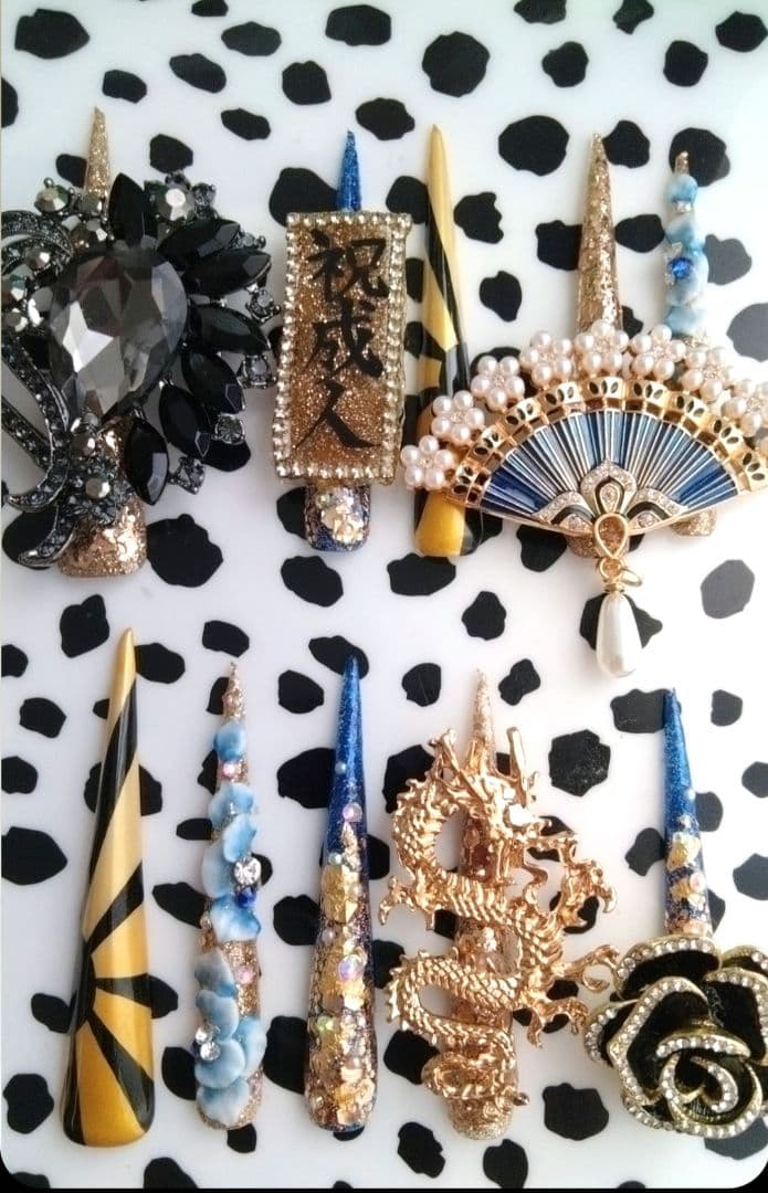 セーラームーン様 振袖オーダーギャルネイル