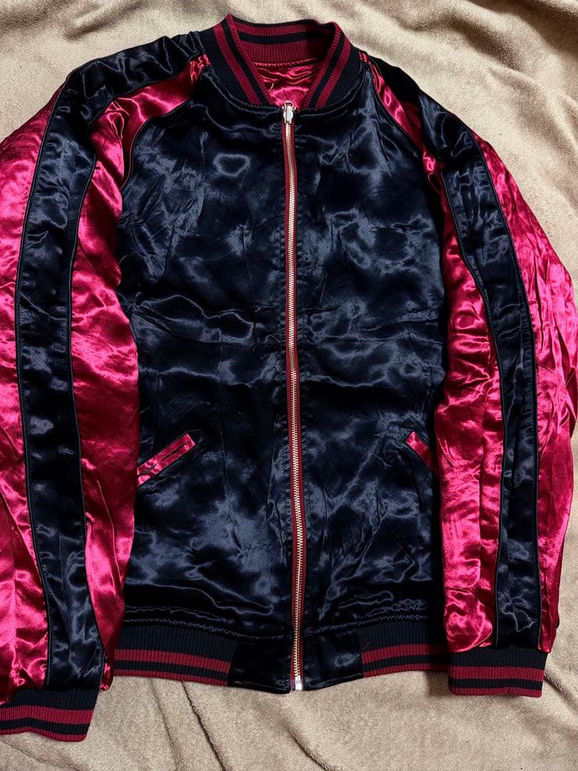 未使用近 ２面用 絡繰魂 馬日本限定版 スカジャン unisex レーヨン 美品