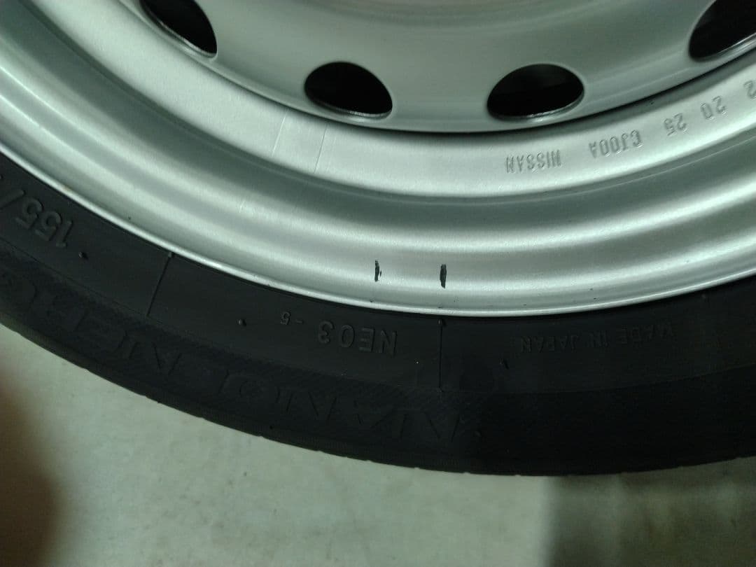 ADバン　日産　純正　13インチ　155/70r13　軽トラ　軽バン