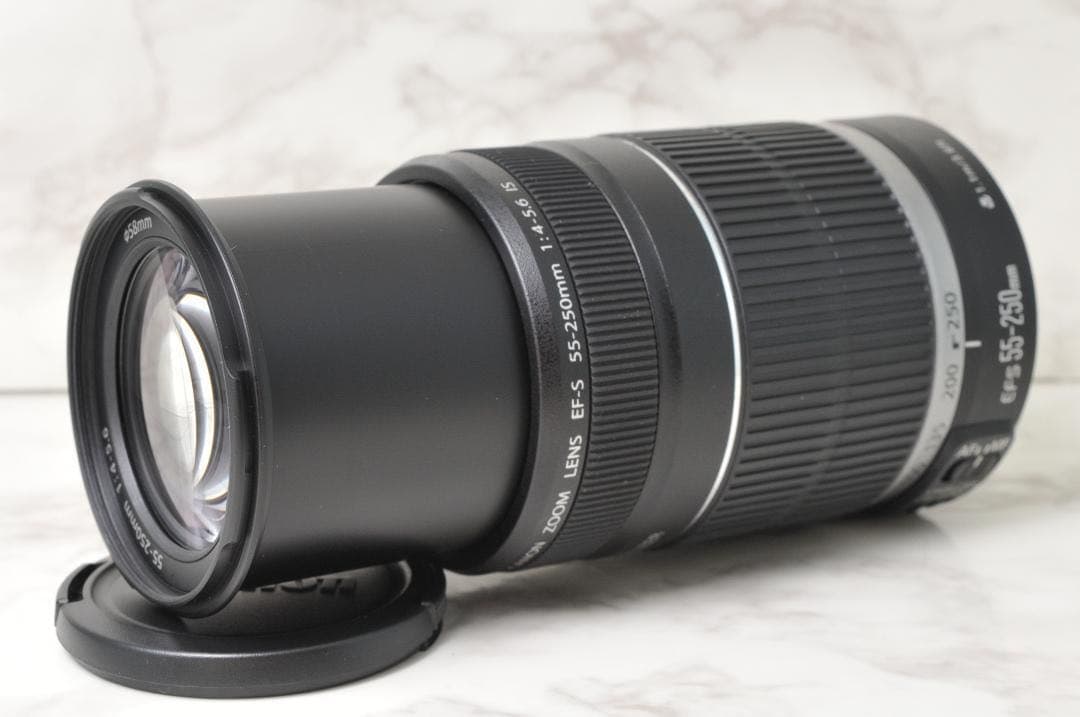 美品 望遠レンズ❣️Canon EF-S 55-250mm IS⭐️ズームレンズ