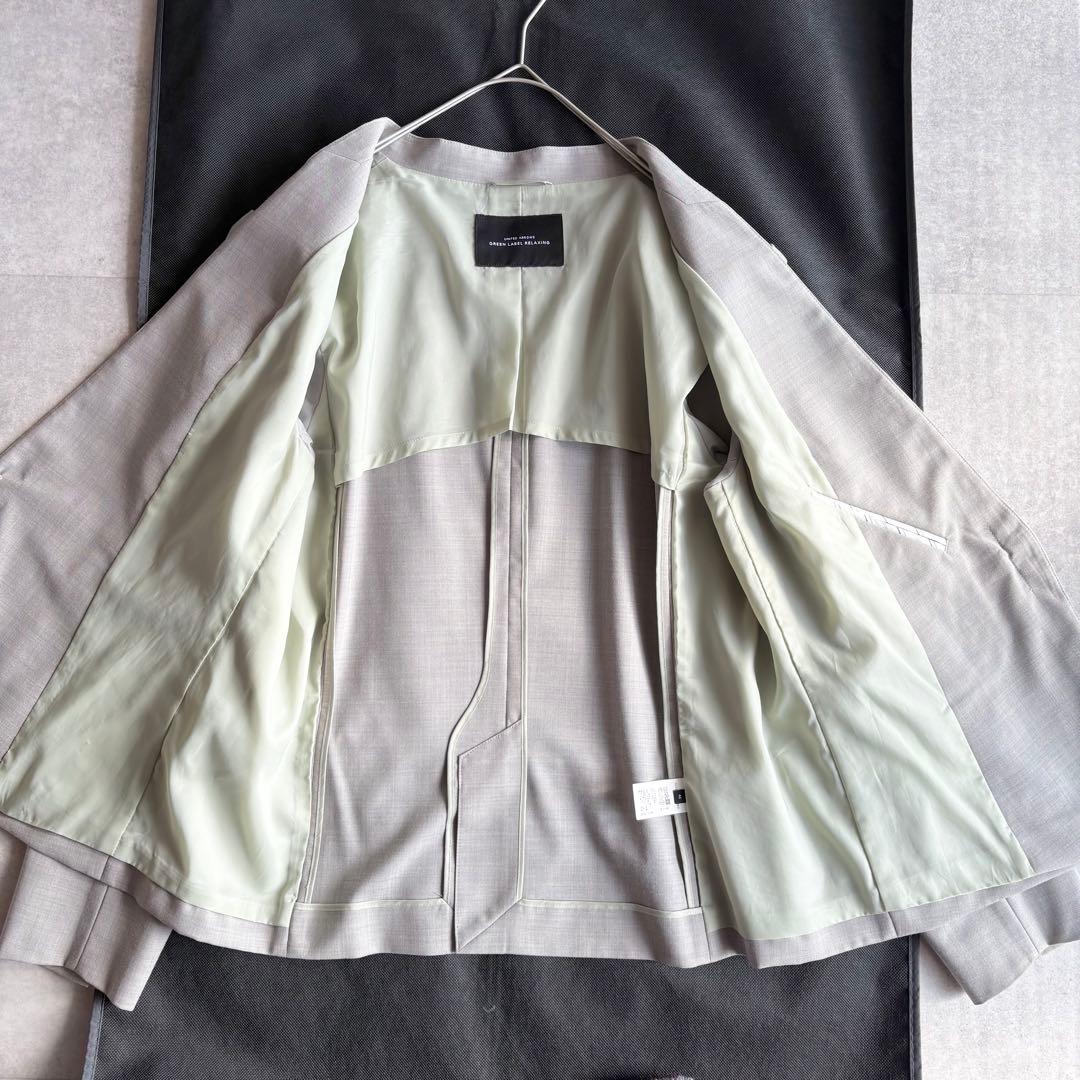 大きいサイズ✨グリーンレーベルリラクシング カチリラ パンツスーツ ナチュラル