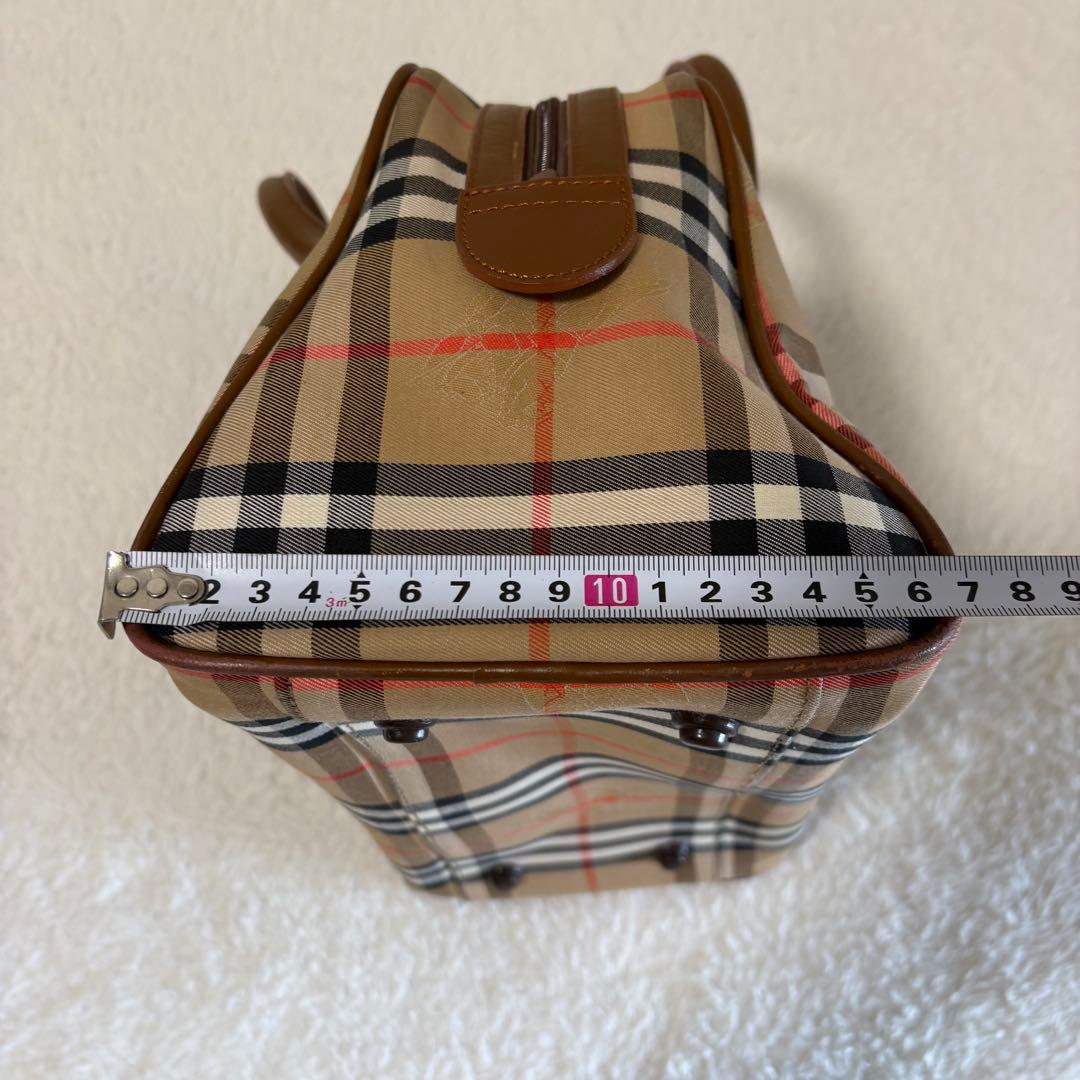 ヴィンテージバーバリー ミニボストンバッグ ノバチェック シャドーホース