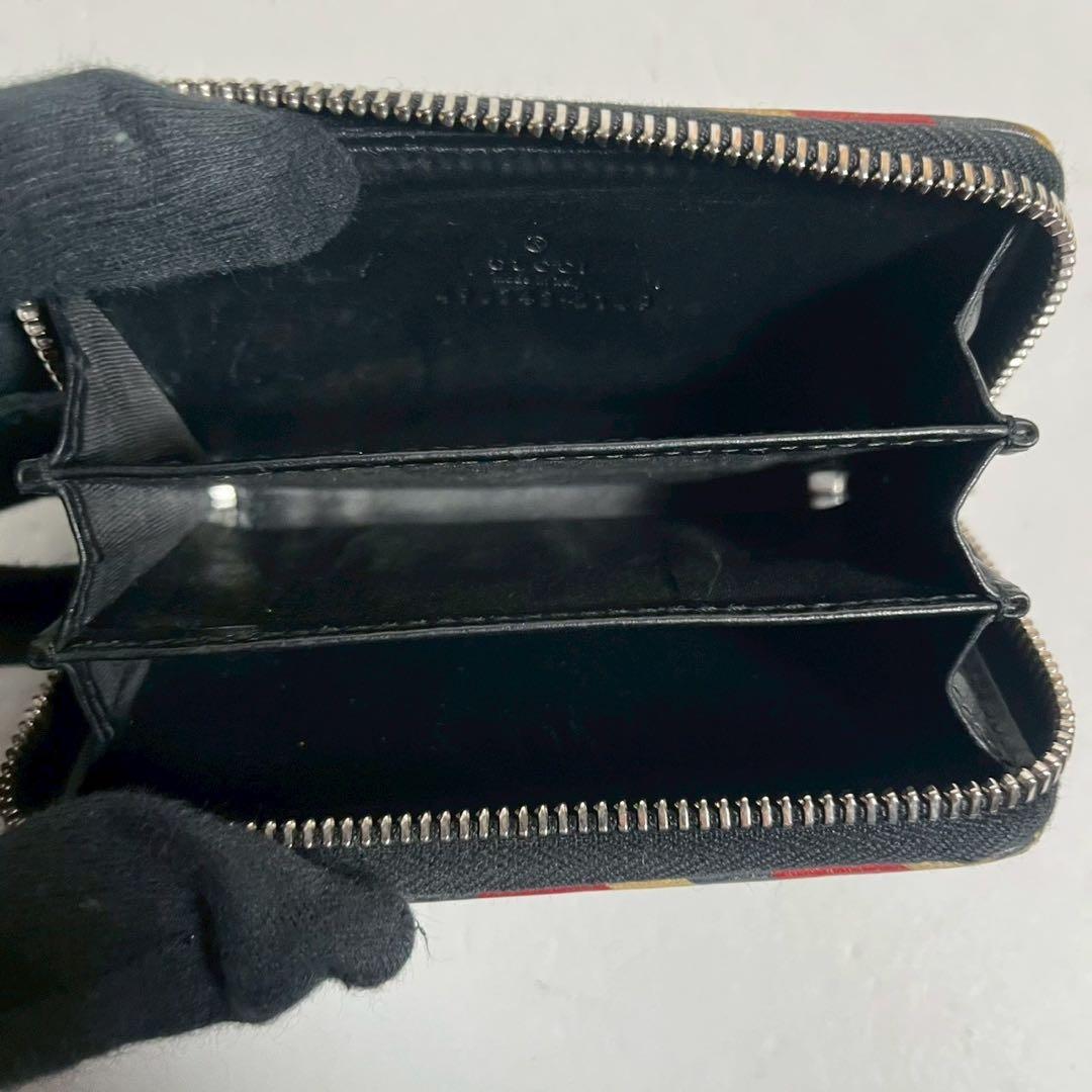 GUCCI ケース ラウンドジップ ナイトクーリエ GGスプリーム