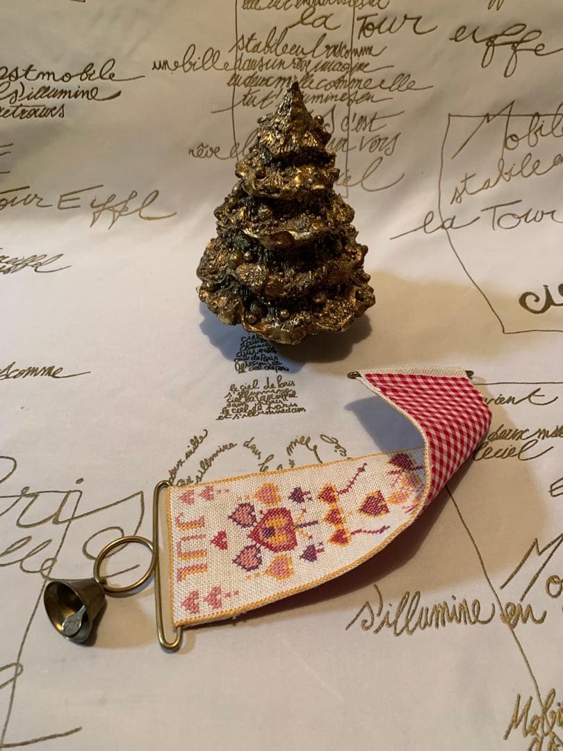 デンマーク製　北欧雑貨　ビンテージのベルプール3点とドイツ魔女オーナメントの4点