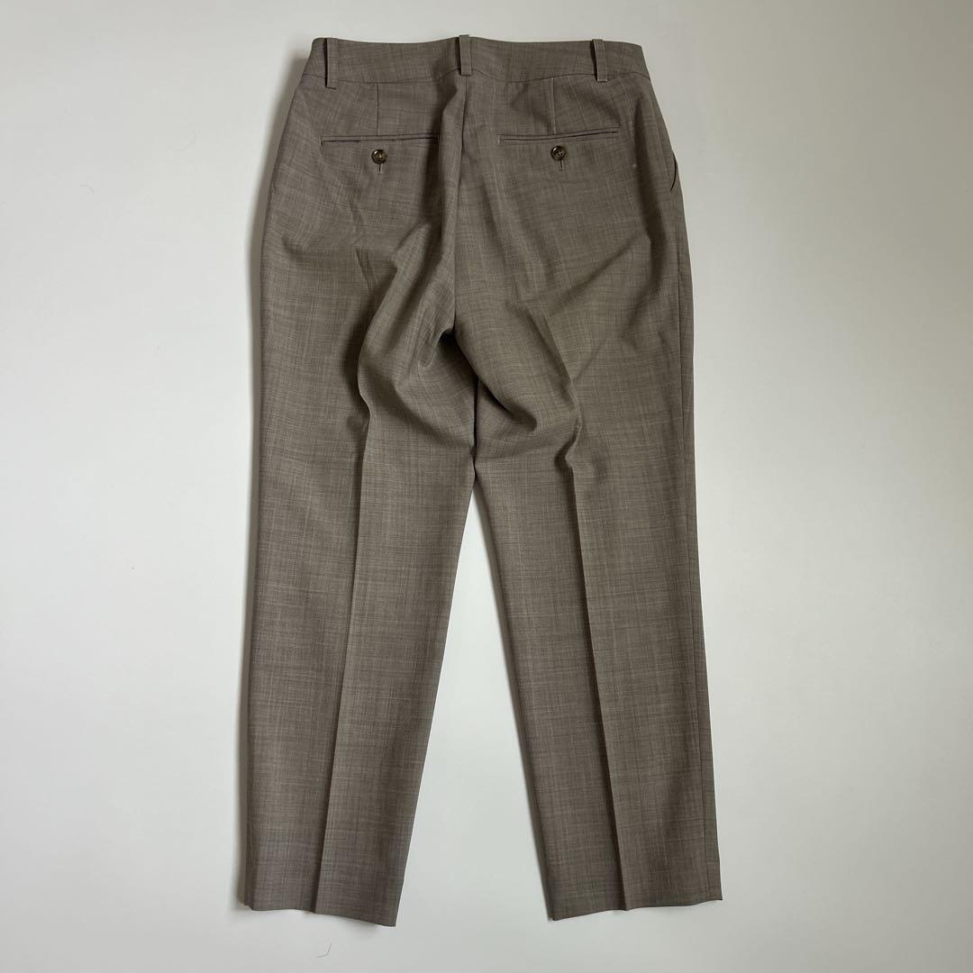 グリーンレーベルリラクシング　ノーカラー　テーパードパンツ　スーツ　　ストレッチ