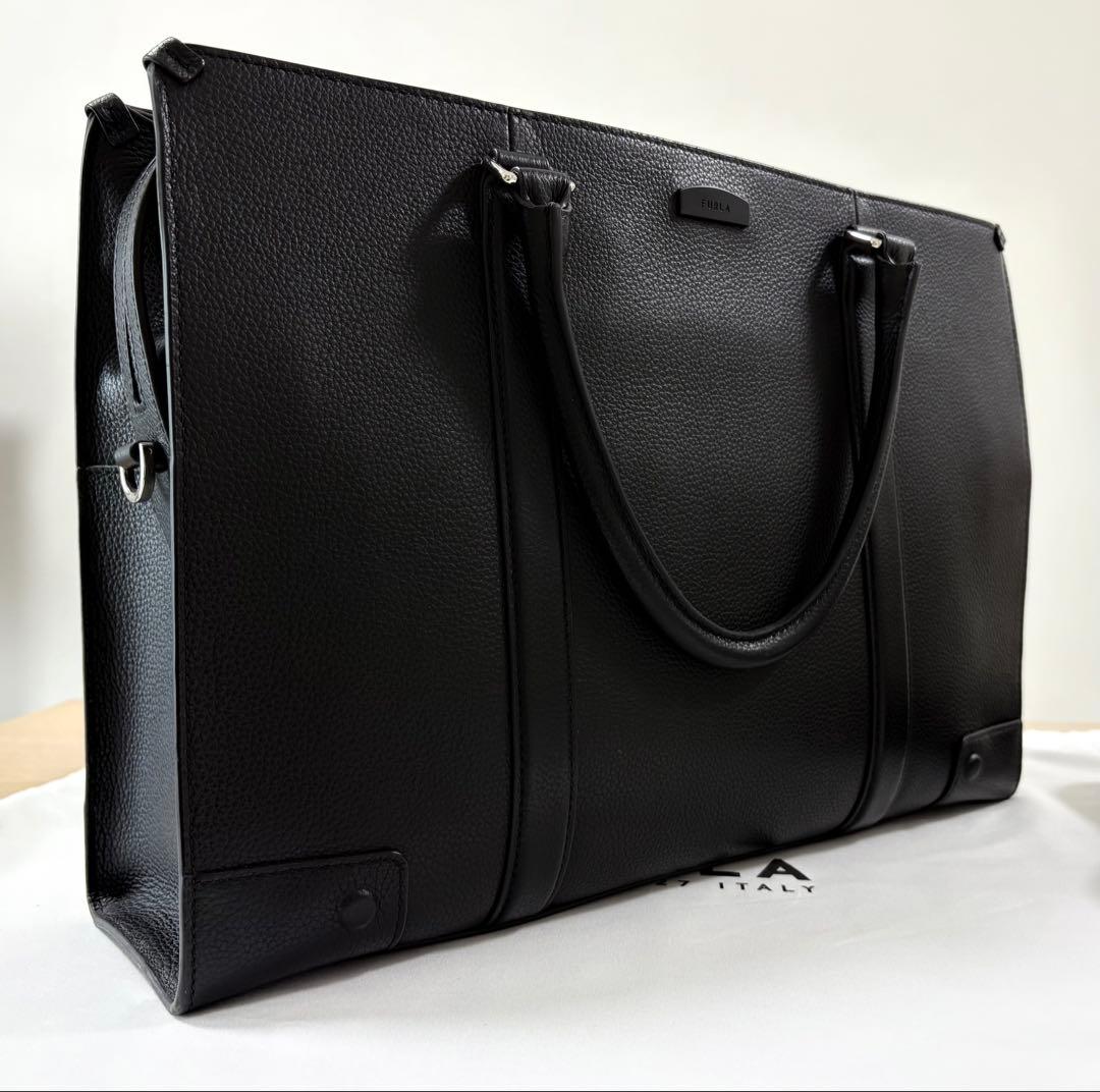【美品】FURLA バッグ TRAVEL 2Wayビジネスバッグ