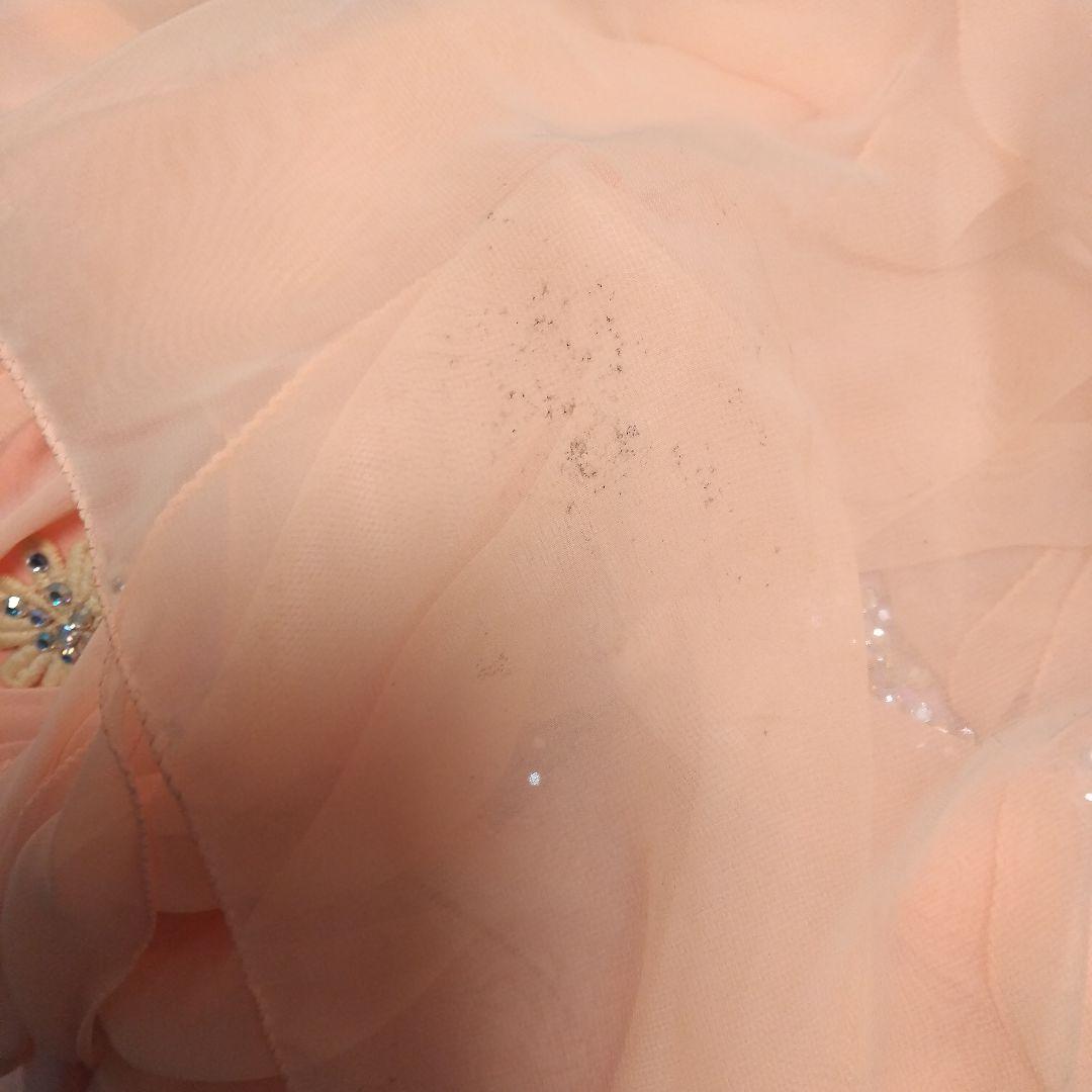 オレンジ色社交ダンスドレス