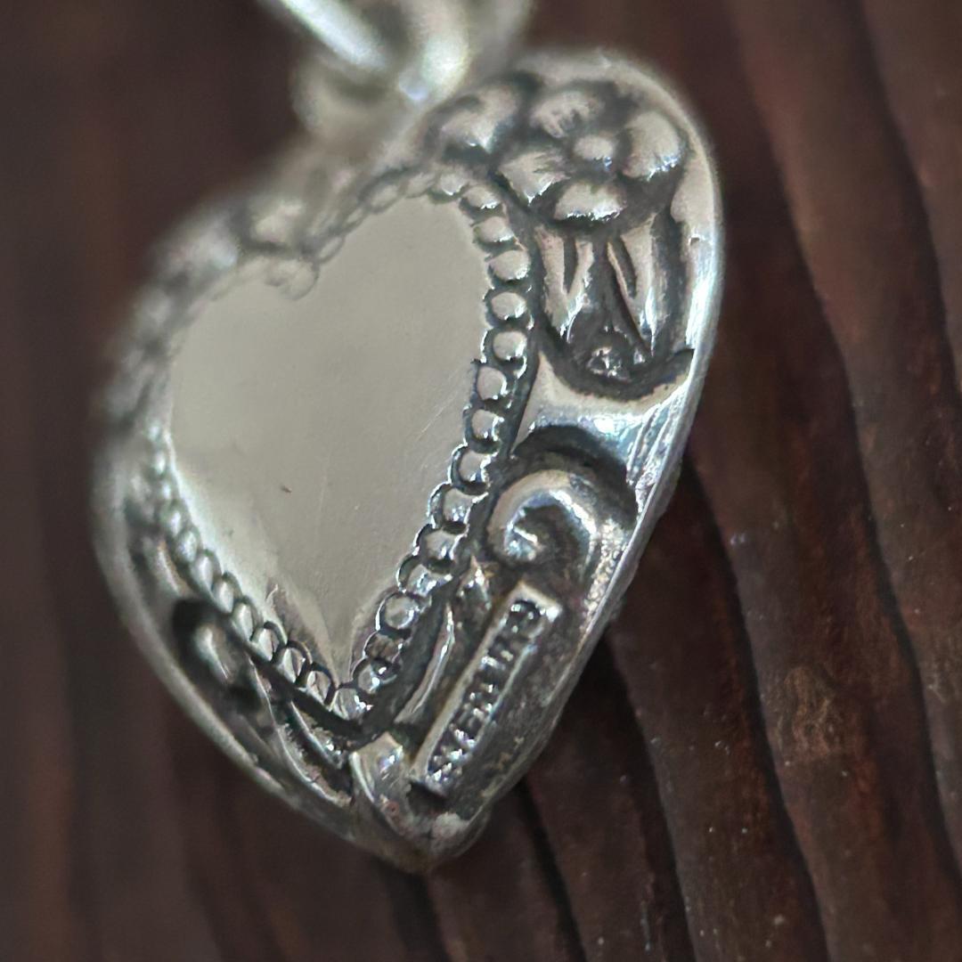 スウィートハートジュエリー　WW2　シルバー　フラワー　リーフ　ノート