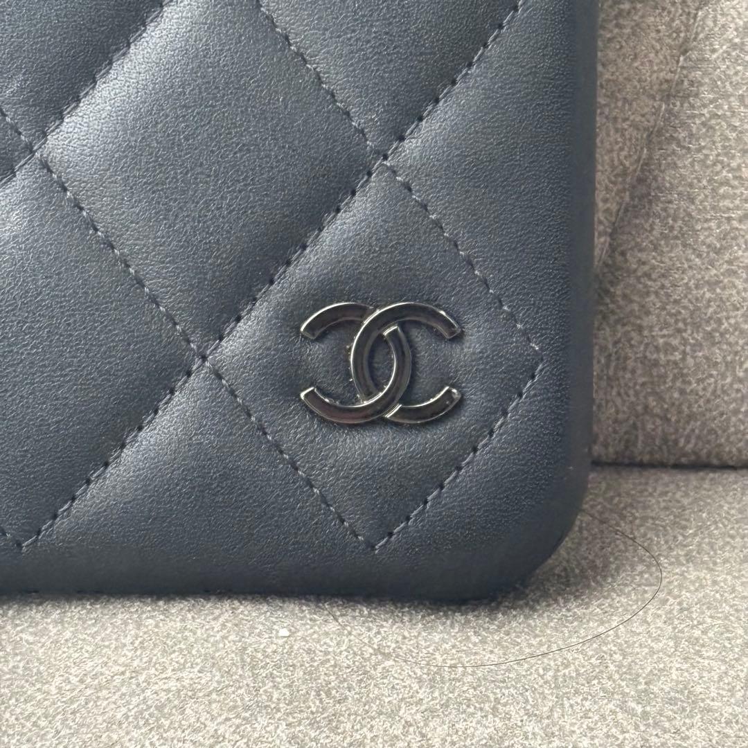 CHANEL iPhone15PRO スマホケース ココマーク ラムスキン