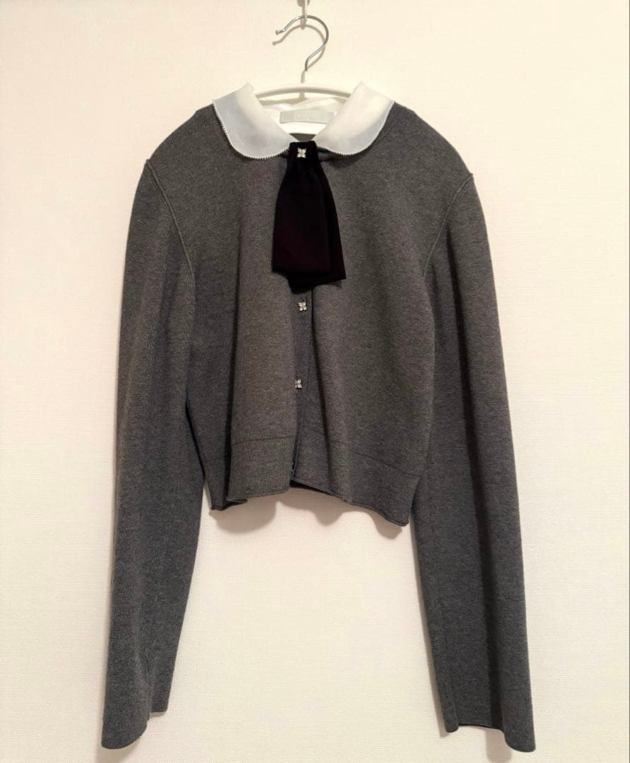 CELFORD デタッチャブル総針カーディガン 0サイズ グレー