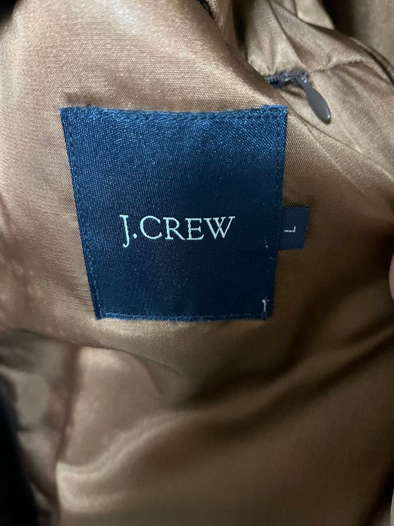 い*な様 土日限定　J.CREW 牛革 レザー カーコート ブラウン Lサイズ