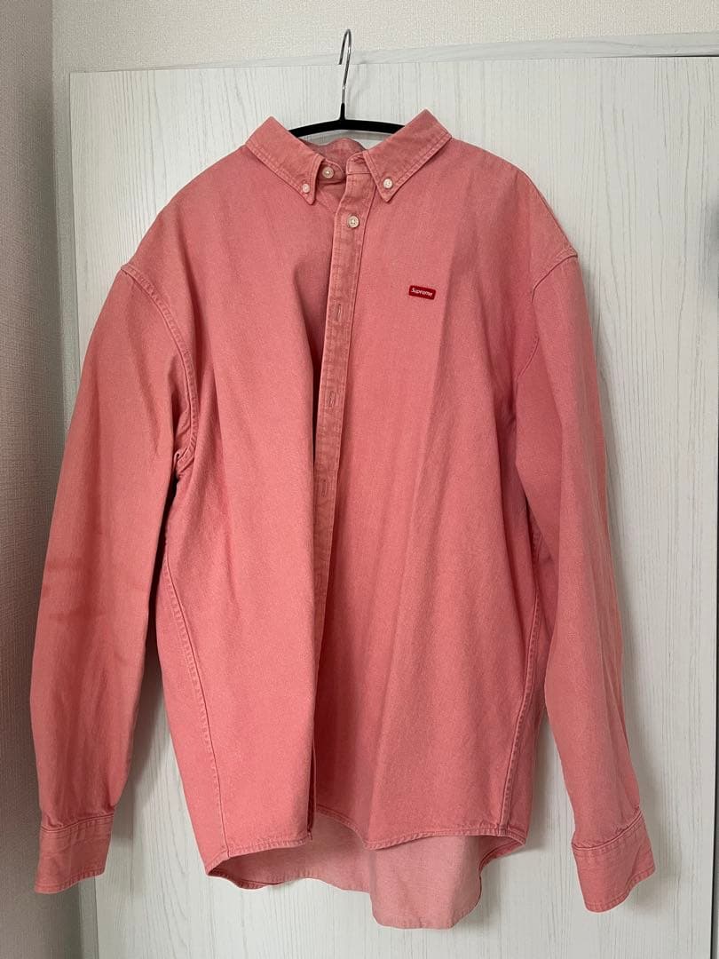 Supreme 25SS Small Box Denim Shirt ピンク L