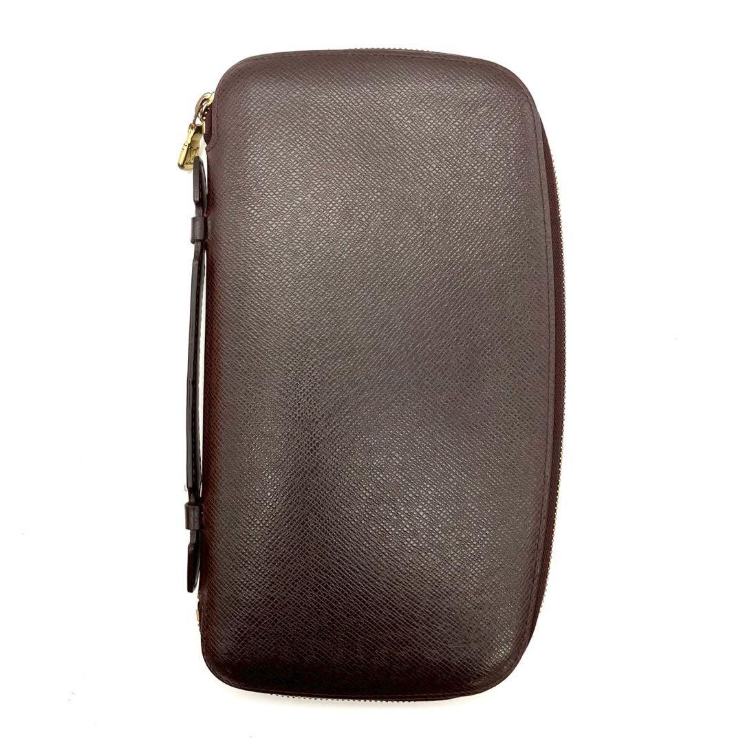 正規品 ルイヴィトン オーガナイザー アトール 長財布 タイガ アカジュ LV