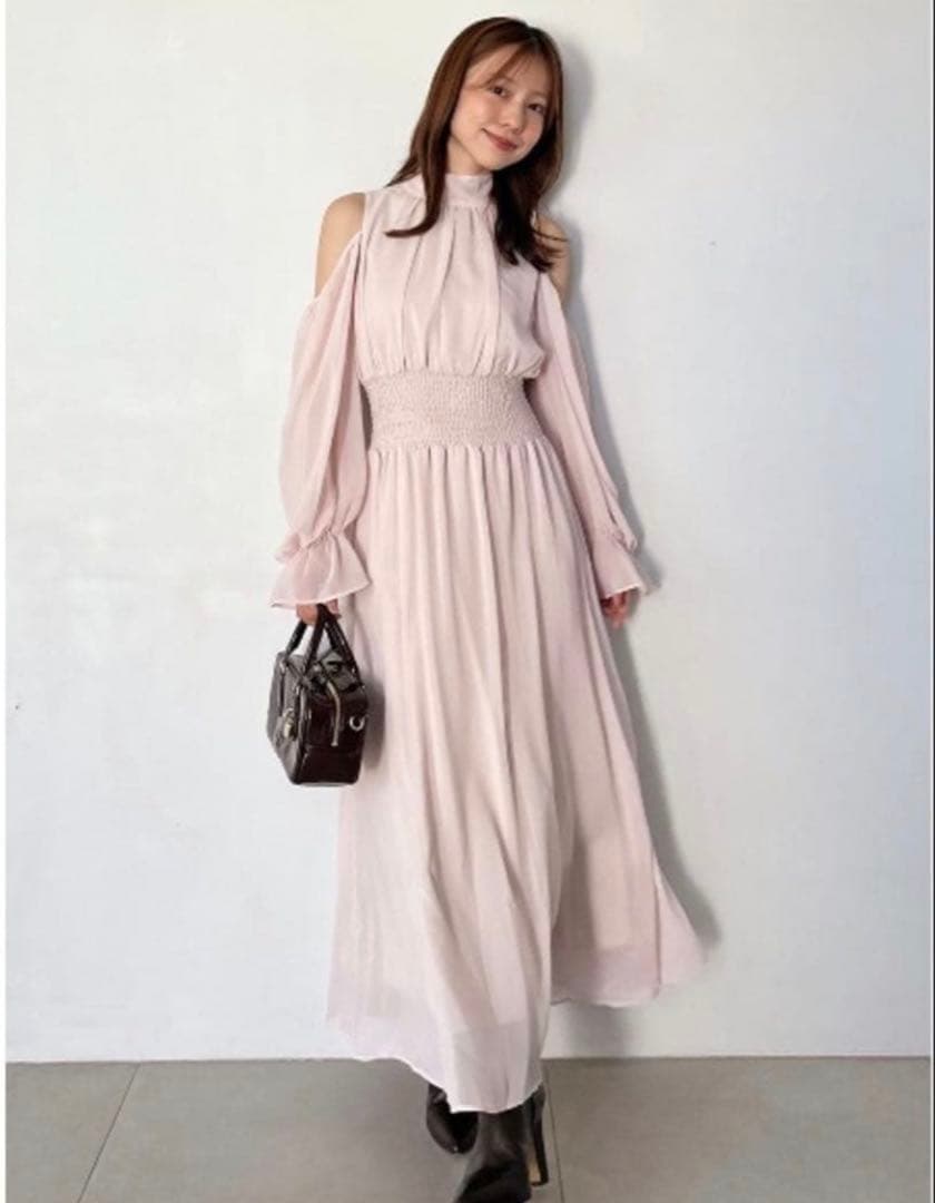 SNIDEL コールドショルダーボウタイワンピース 未使用 タグ付き