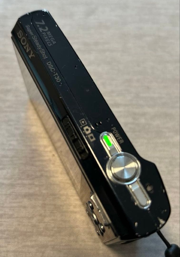 SONY Cyber-shot DSC-T30 デジタルカメラ 黒 充電器付