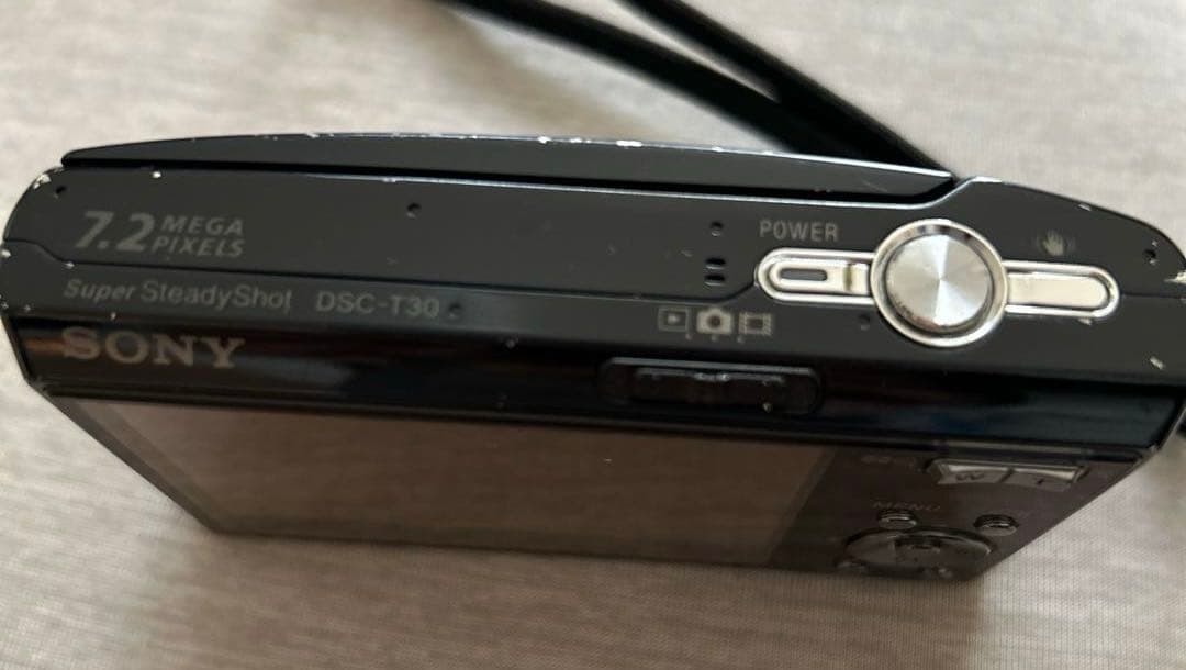 SONY Cyber-shot DSC-T30 デジタルカメラ 黒 充電器付