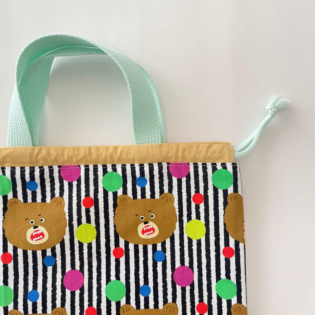 入園入学セット★くま★レッスンバッグ★お道具箱も入る★お名前タグ付き