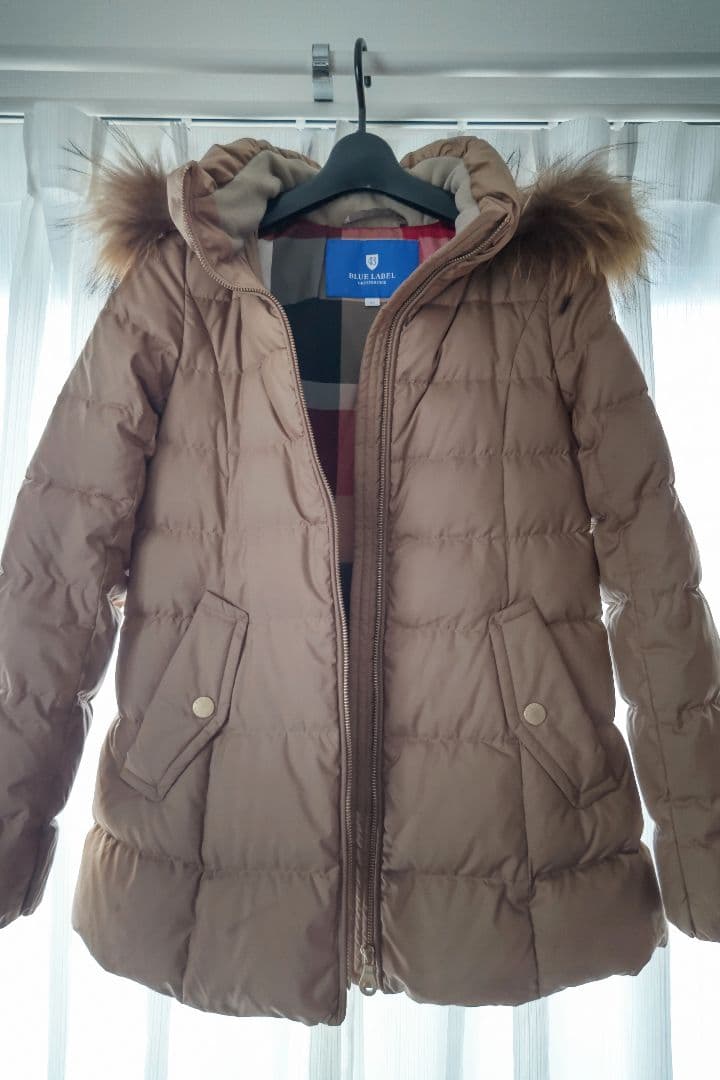 まめのきさま専用☆ブルーレーベルクレストブリッジ☆ファ付ショートダウンコート36
