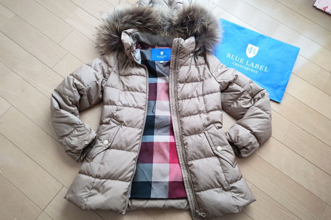 まめのきさま専用☆ブルーレーベルクレストブリッジ☆ファ付ショートダウンコート36