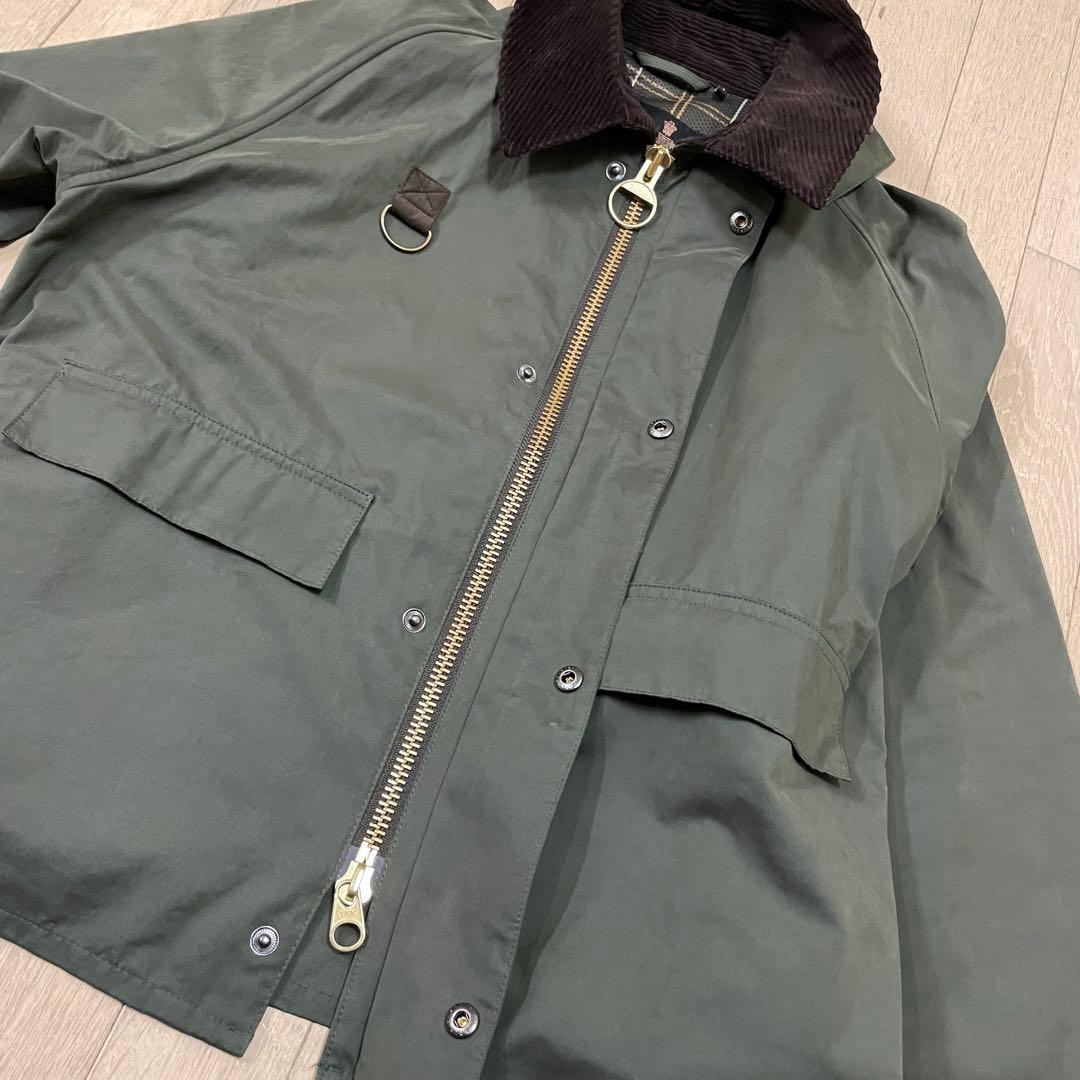 バブアー　SPEY スペイ ピーチスキン　サイズL グリーン系