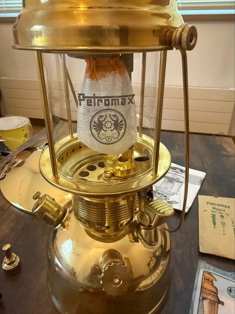 ペトロマックスHK500 真鍮(オプションパーツ込み)