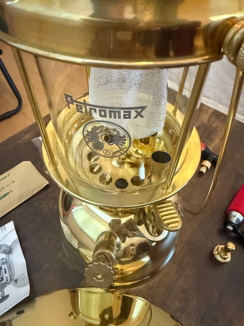 ペトロマックスHK500 真鍮(オプションパーツ込み)