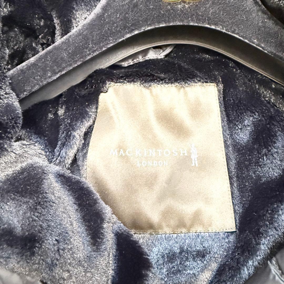 【極美品✨】マッキントッシュ　ロンドン　ダウンコート　ボア　ブラック　38