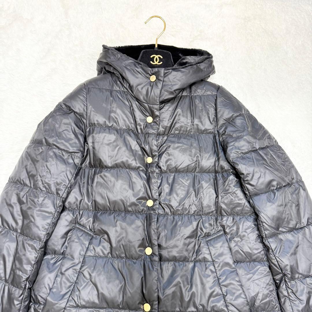 【極美品✨】マッキントッシュ　ロンドン　ダウンコート　ボア　ブラック　38