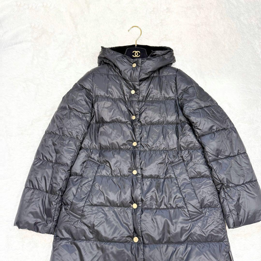 【極美品✨】マッキントッシュ　ロンドン　ダウンコート　ボア　ブラック　38