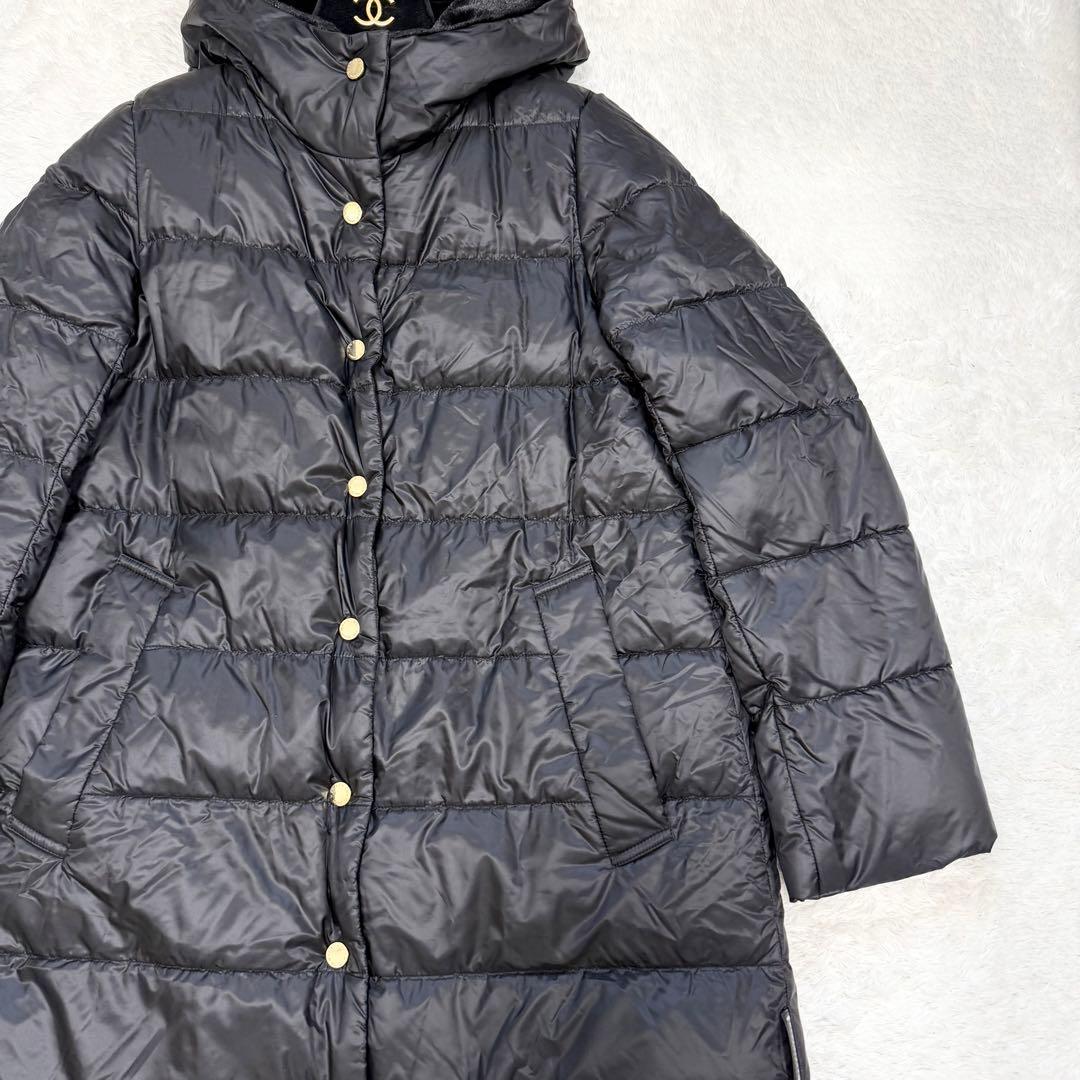 【極美品✨】マッキントッシュ　ロンドン　ダウンコート　ボア　ブラック　38