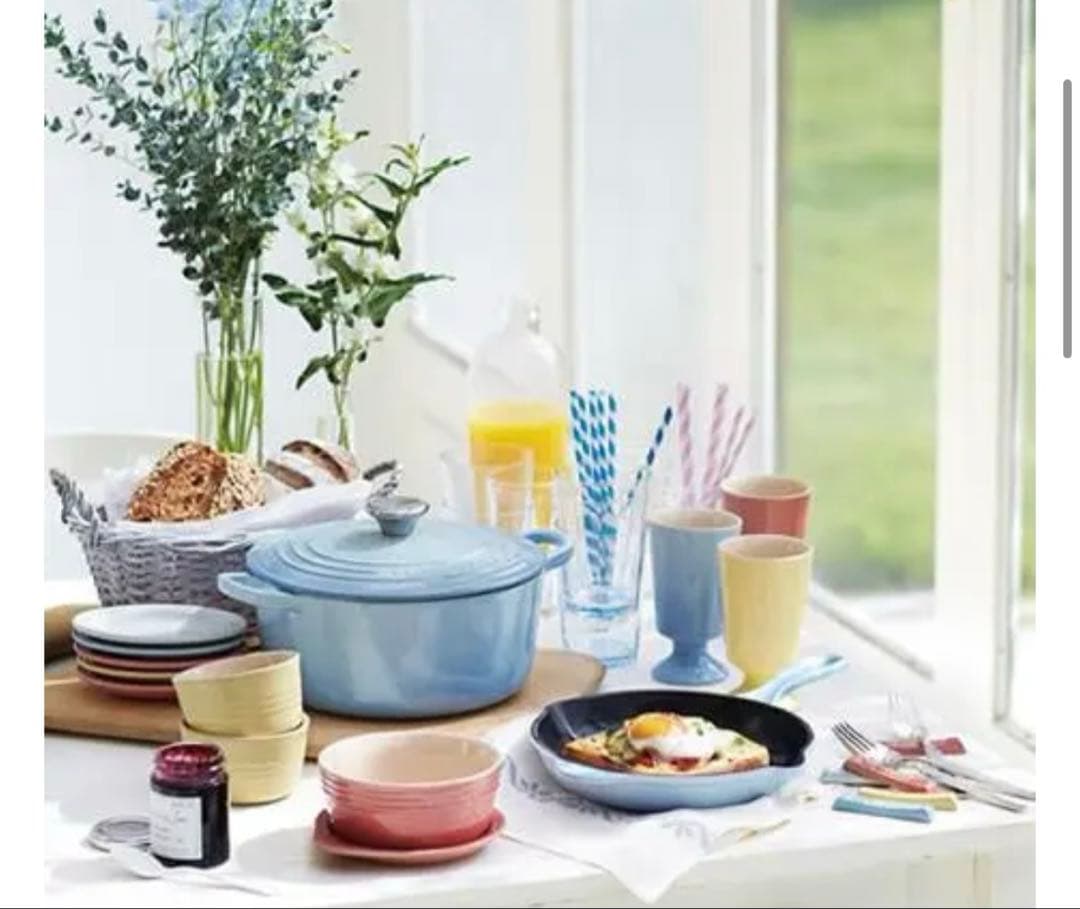 【美品】ル・クルーゼ Holiday Brunch ストーンウェア