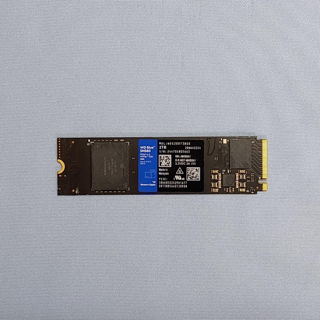 WD Blue SN580 NVMe SSD 2TB WDS200T3B0E ①