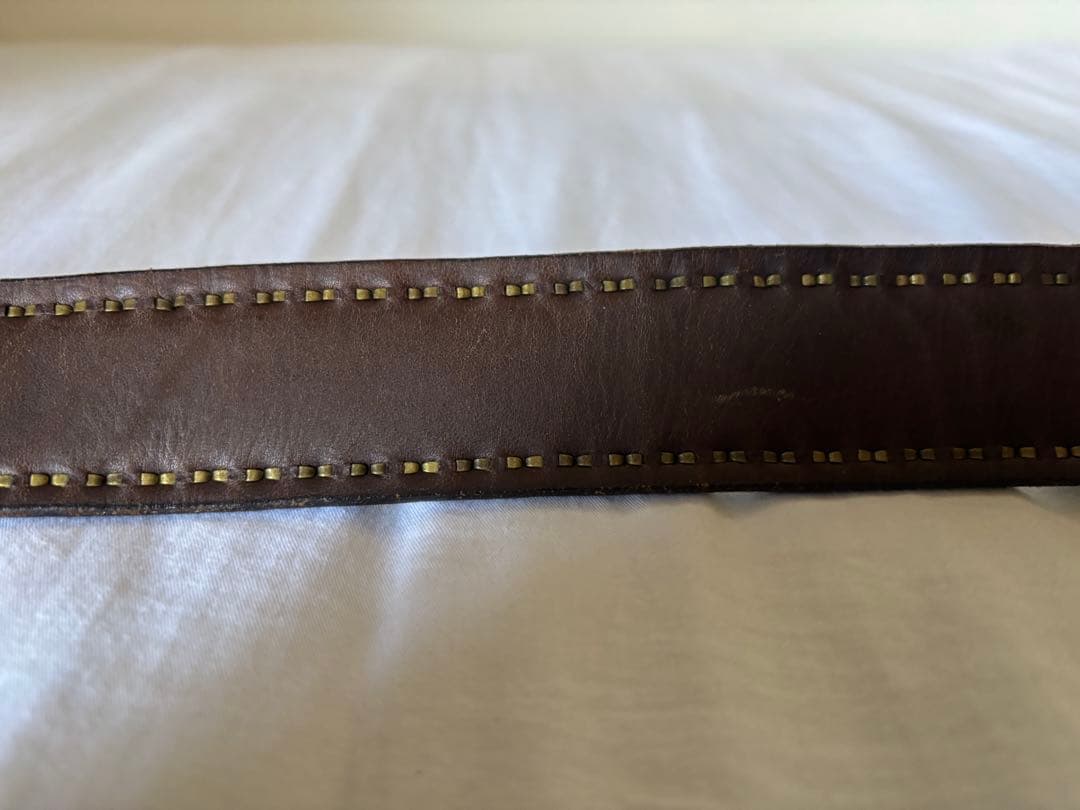 Numbernine 宮下期スタッズスエードレザーベルト ナンバーナイン