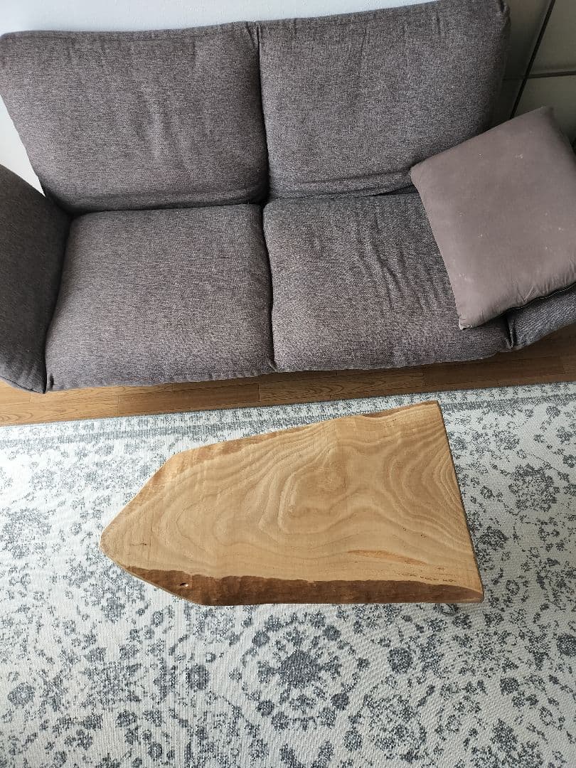 センダンの木製ローテーブル 1枚板