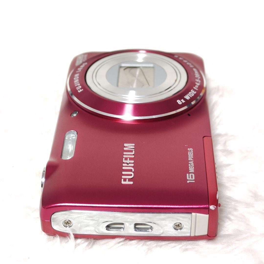 美品✨FUJIFILM FinePix JZ250 レッド バッテリー 充電器
