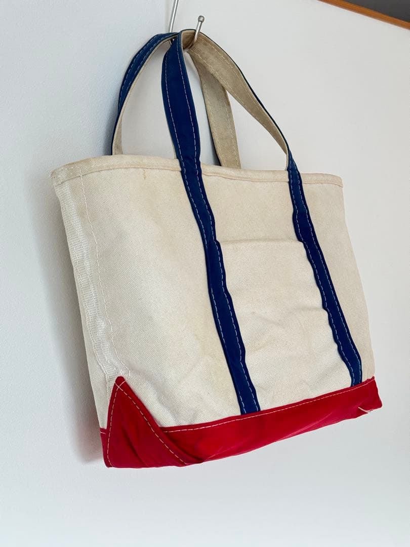 【激レア】90's エルエルビーン ボートアンドトート M トリコロールカラー