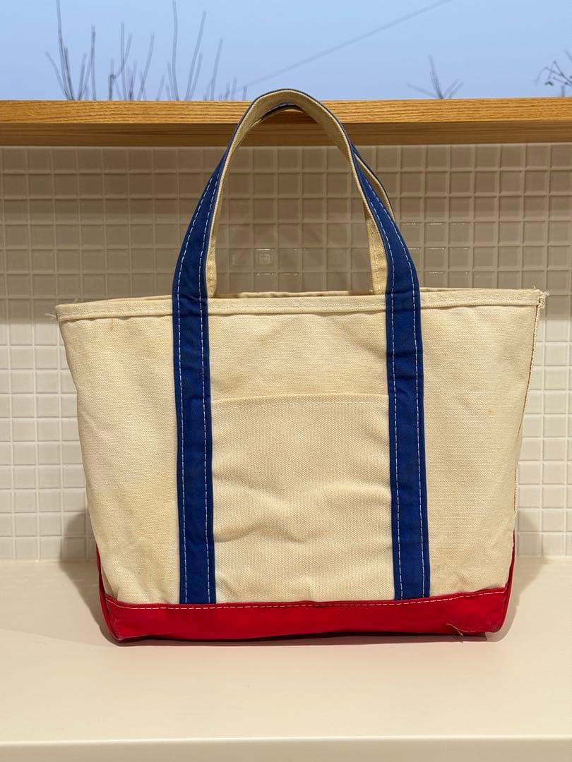 【激レア】90's エルエルビーン ボートアンドトート M トリコロールカラー